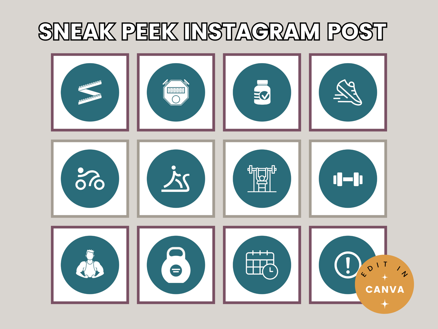 Fitness Instagram Highlight Covers