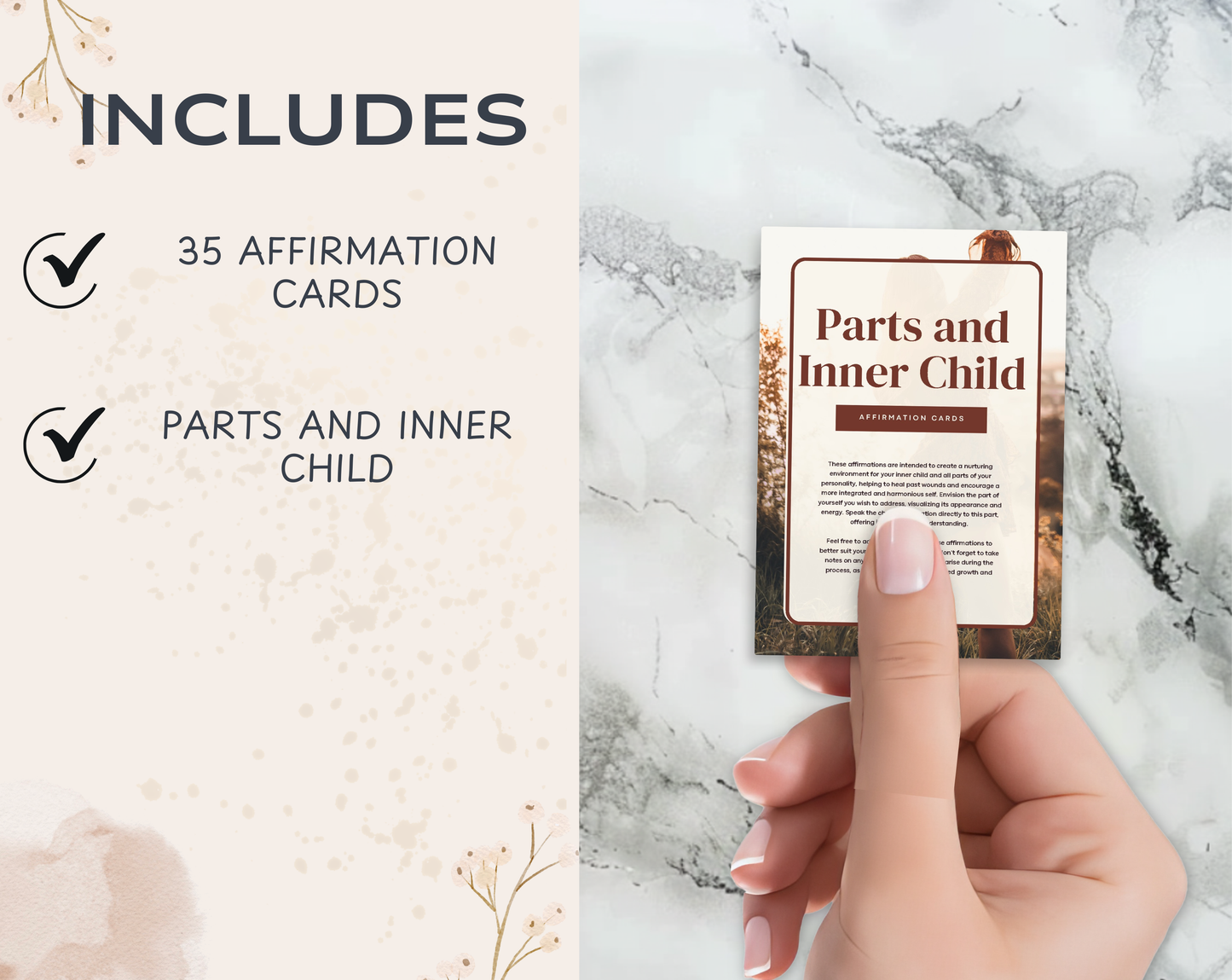 35 Parts and Inner Child Affirmation Cards
