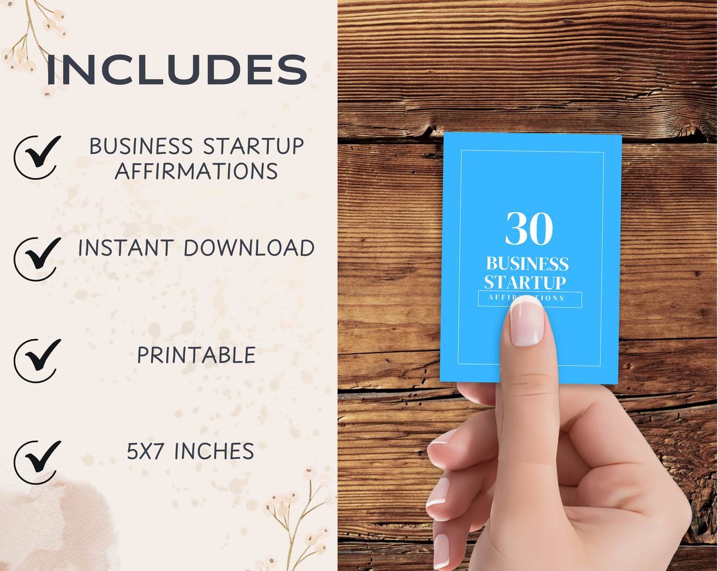 30 Business Startup Affirmation Cards