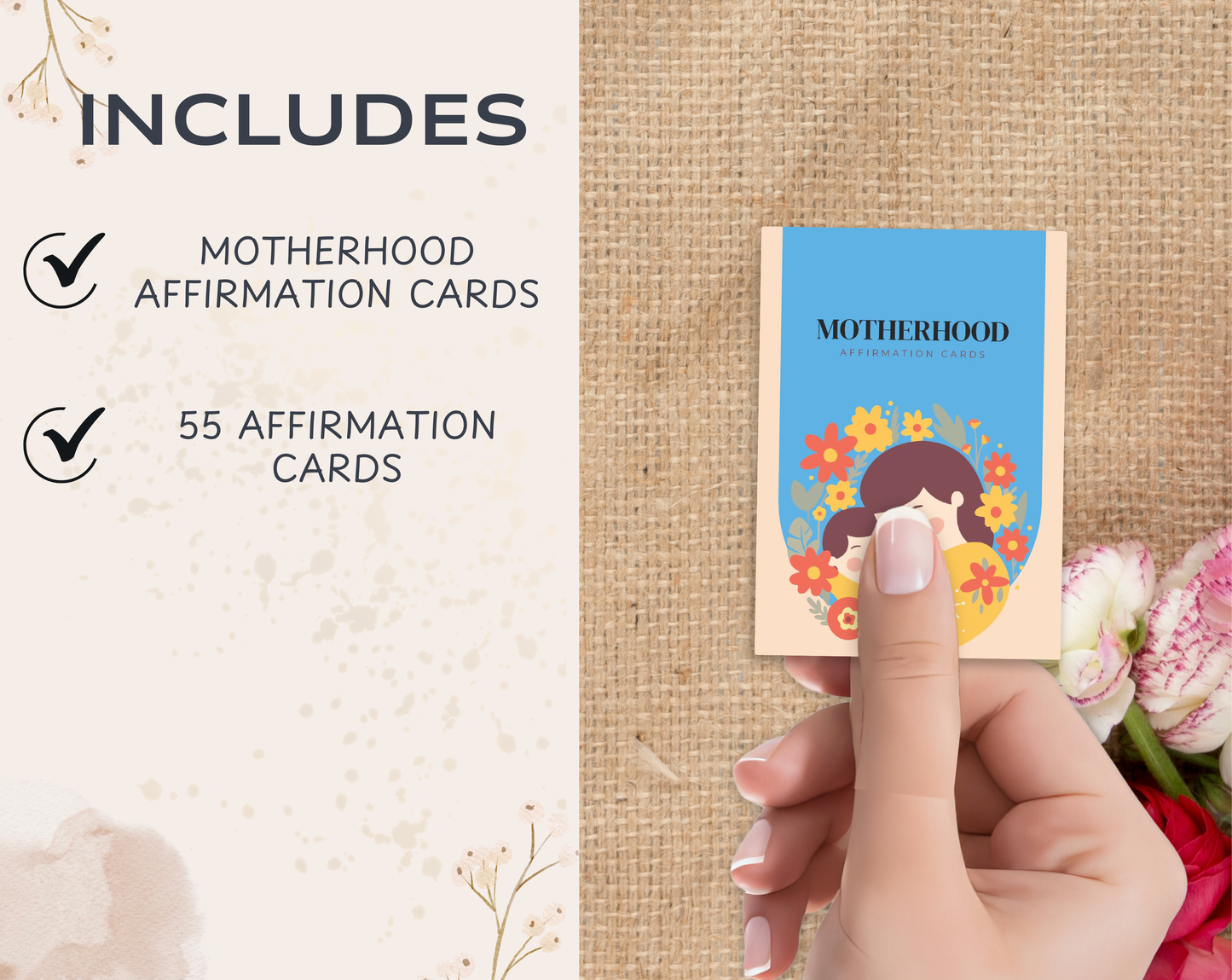 55 Motherhood Affirmation Cards