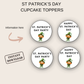 St Patrick's Day Cupcake Toppers