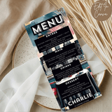 15th Birthday Menu Male