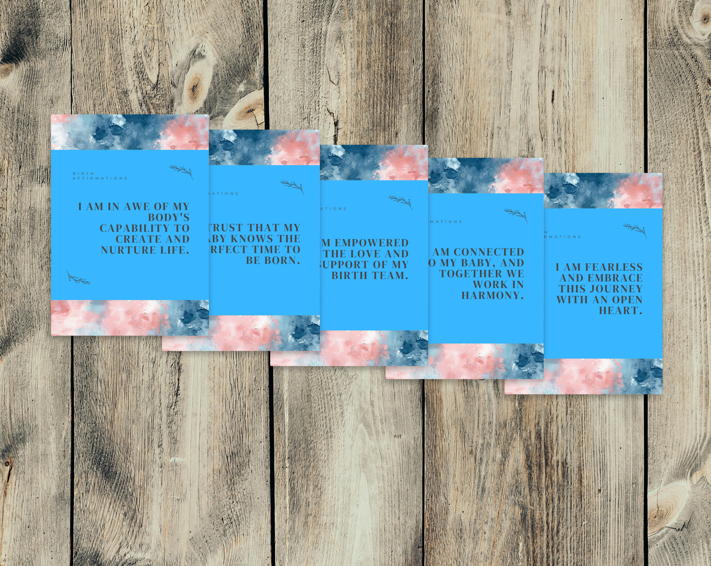 30 Birth Affirmation Cards