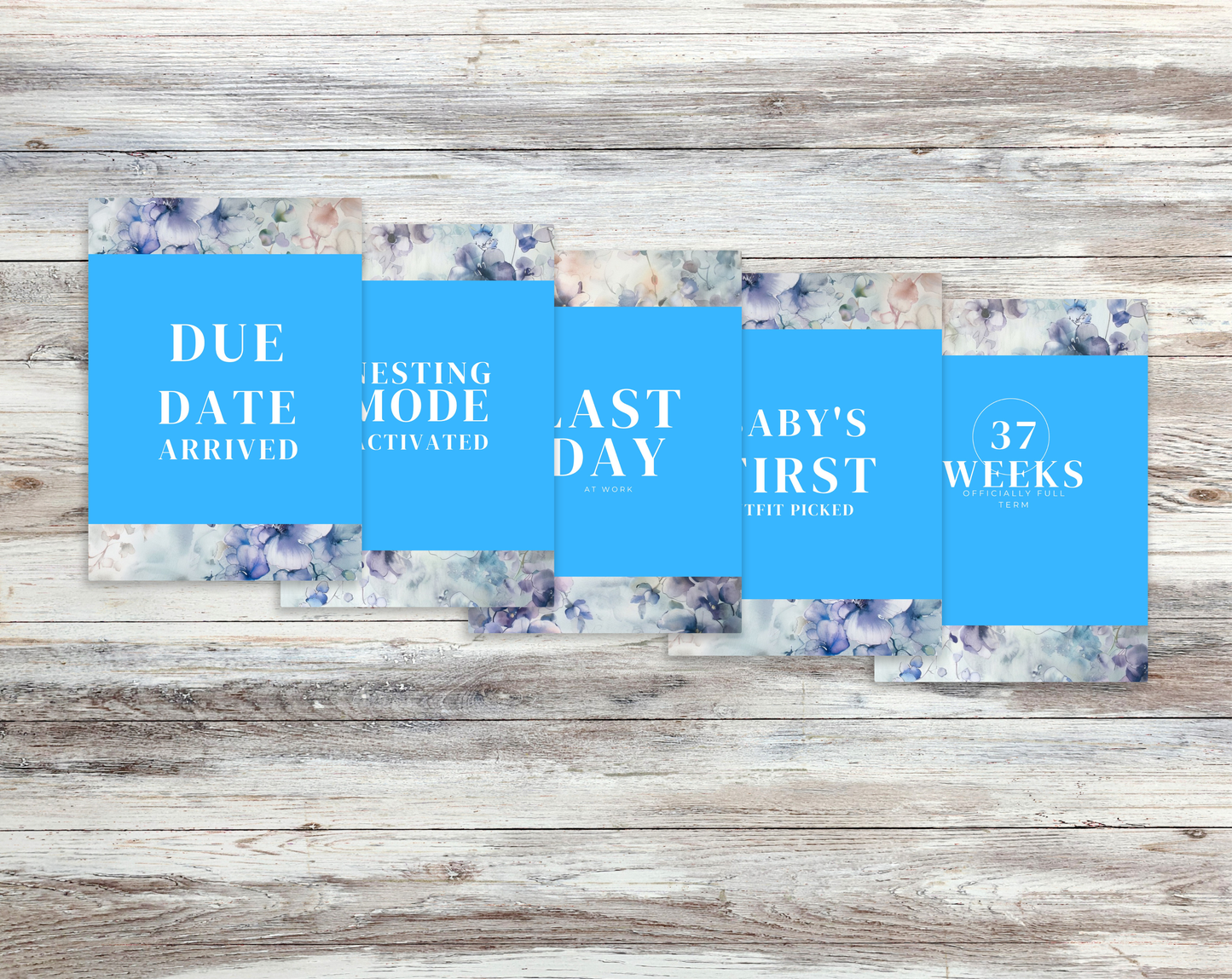 40 IVF Pregnancy Milestone Cards