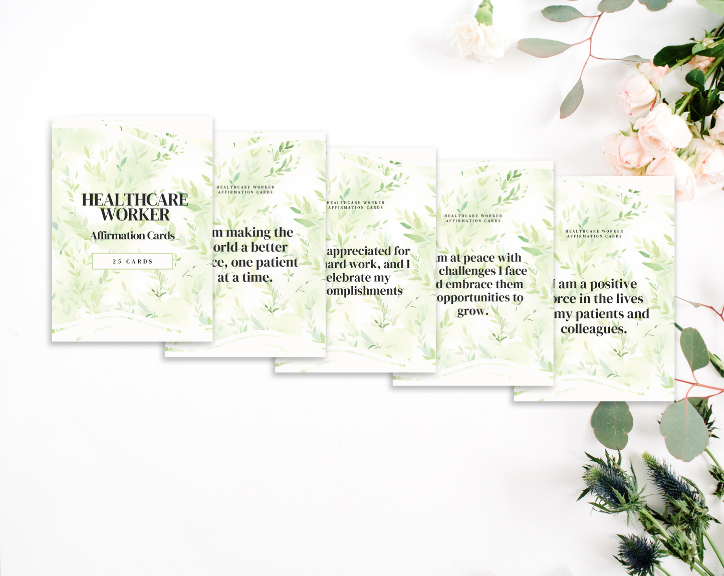 25 Healthcare Worker Affirmation Cards