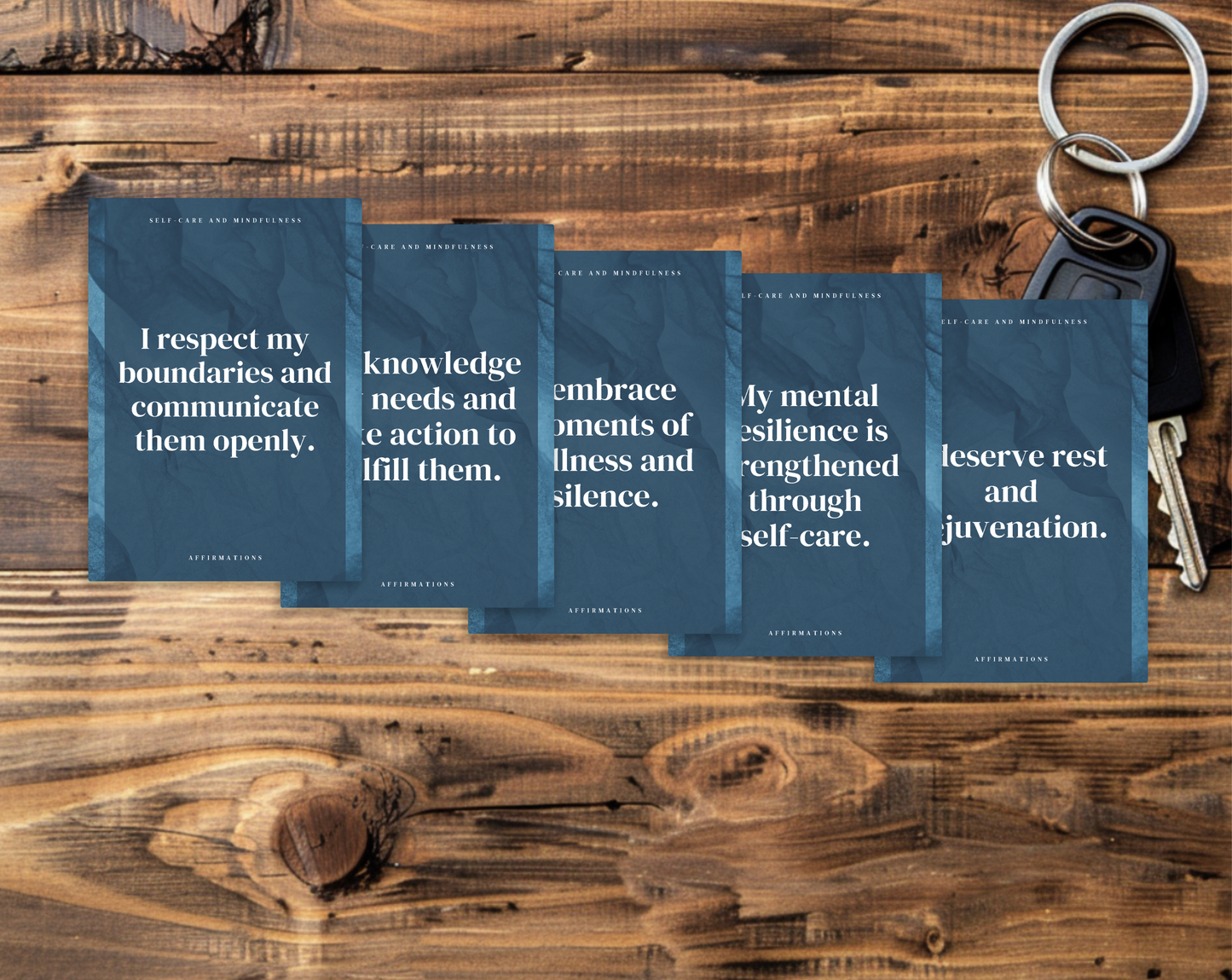 90 Mens Daily Affirmation Cards