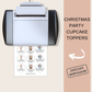 Christmas Party Cupcake Toppers