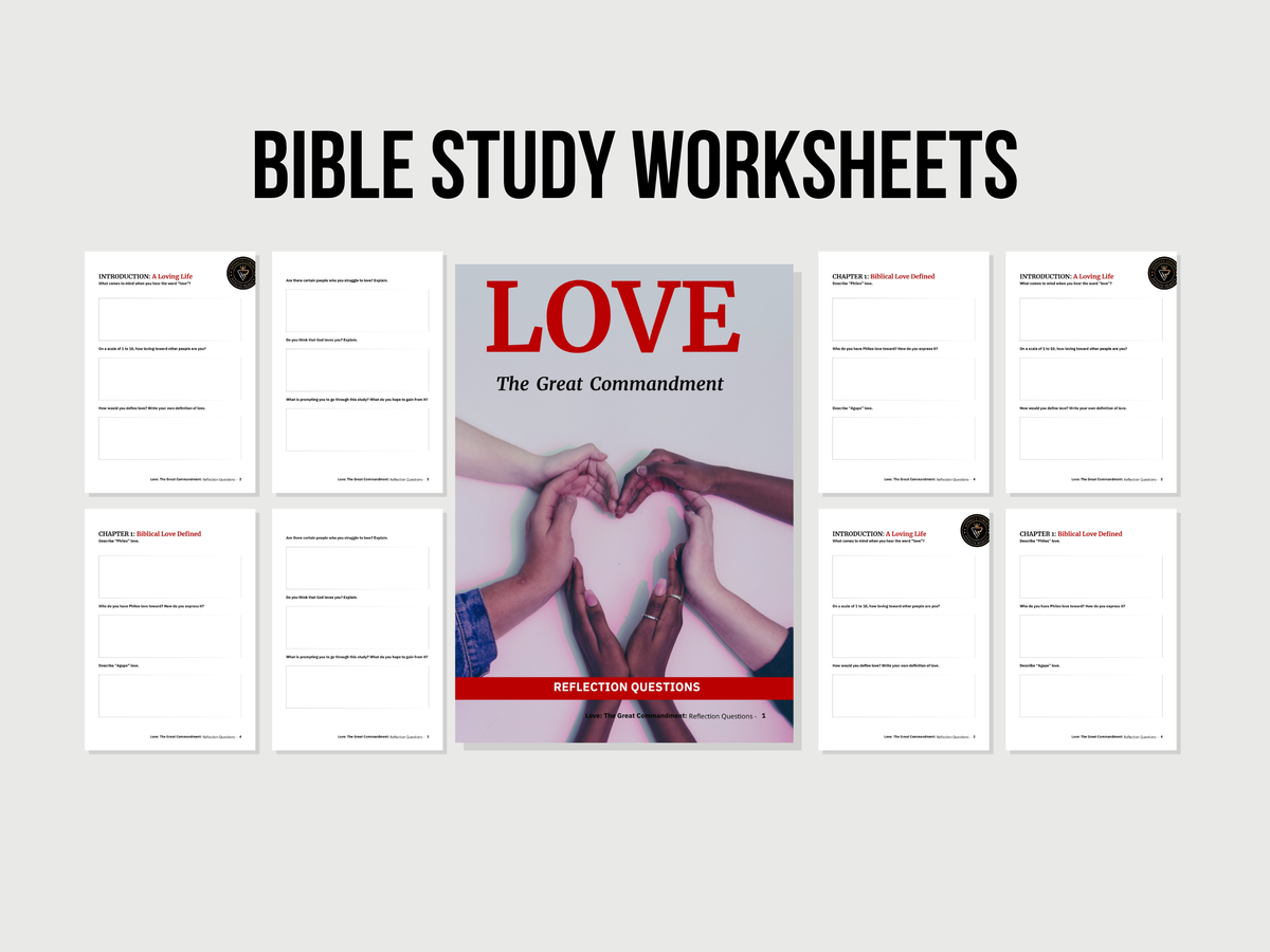 Great Commandment Bible Study Worksheet