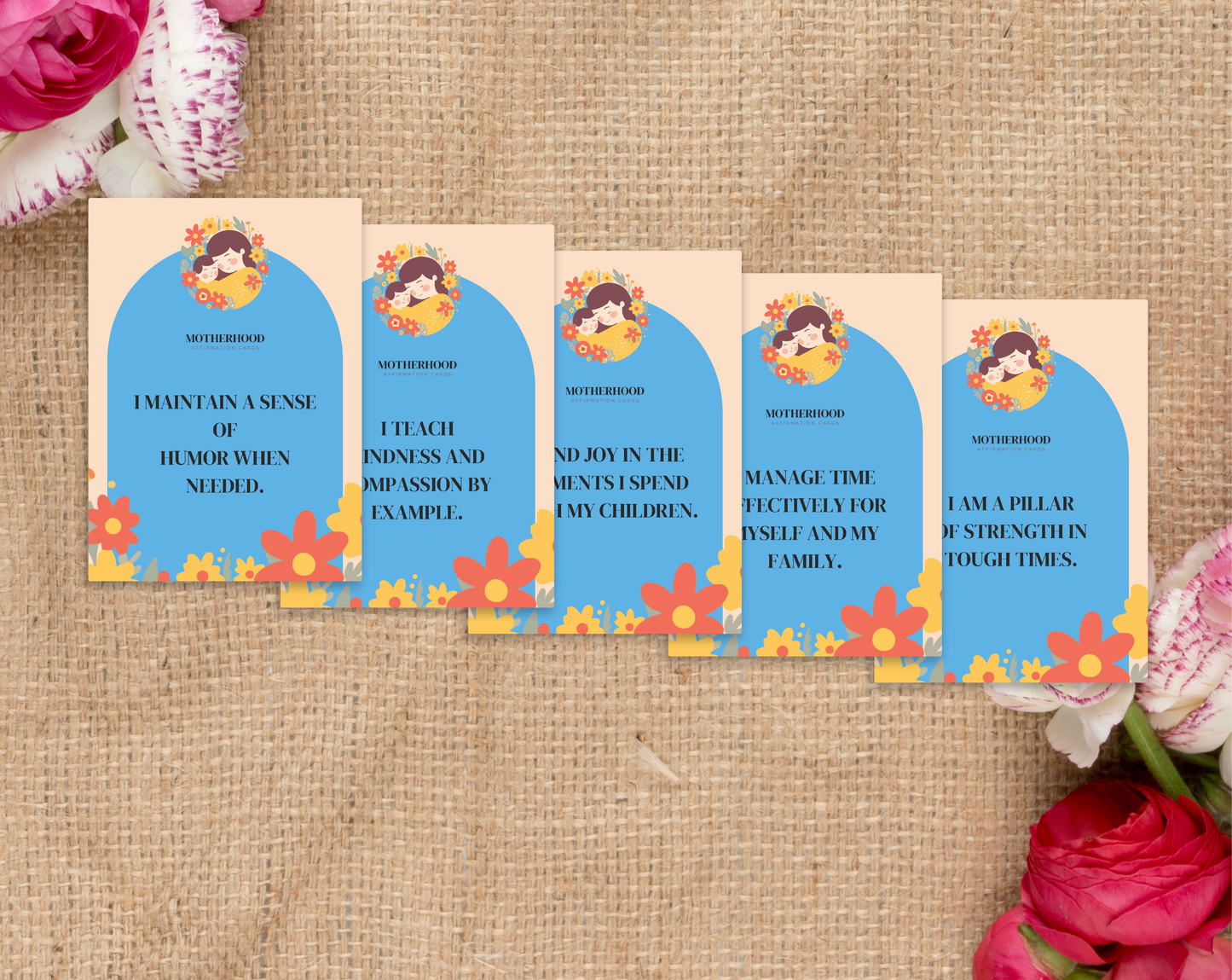55 Motherhood Affirmation Cards