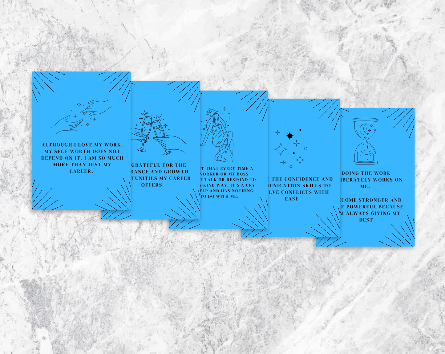 20 Confident Career Affirmation Cards