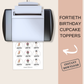 40th Birthday Cupcake Toppers Man