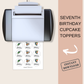 7th Birthday Cupcake Toppers Boy