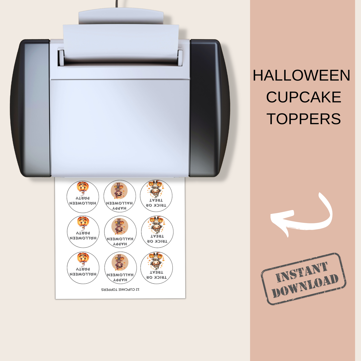 Halloween Cupcake Toppers