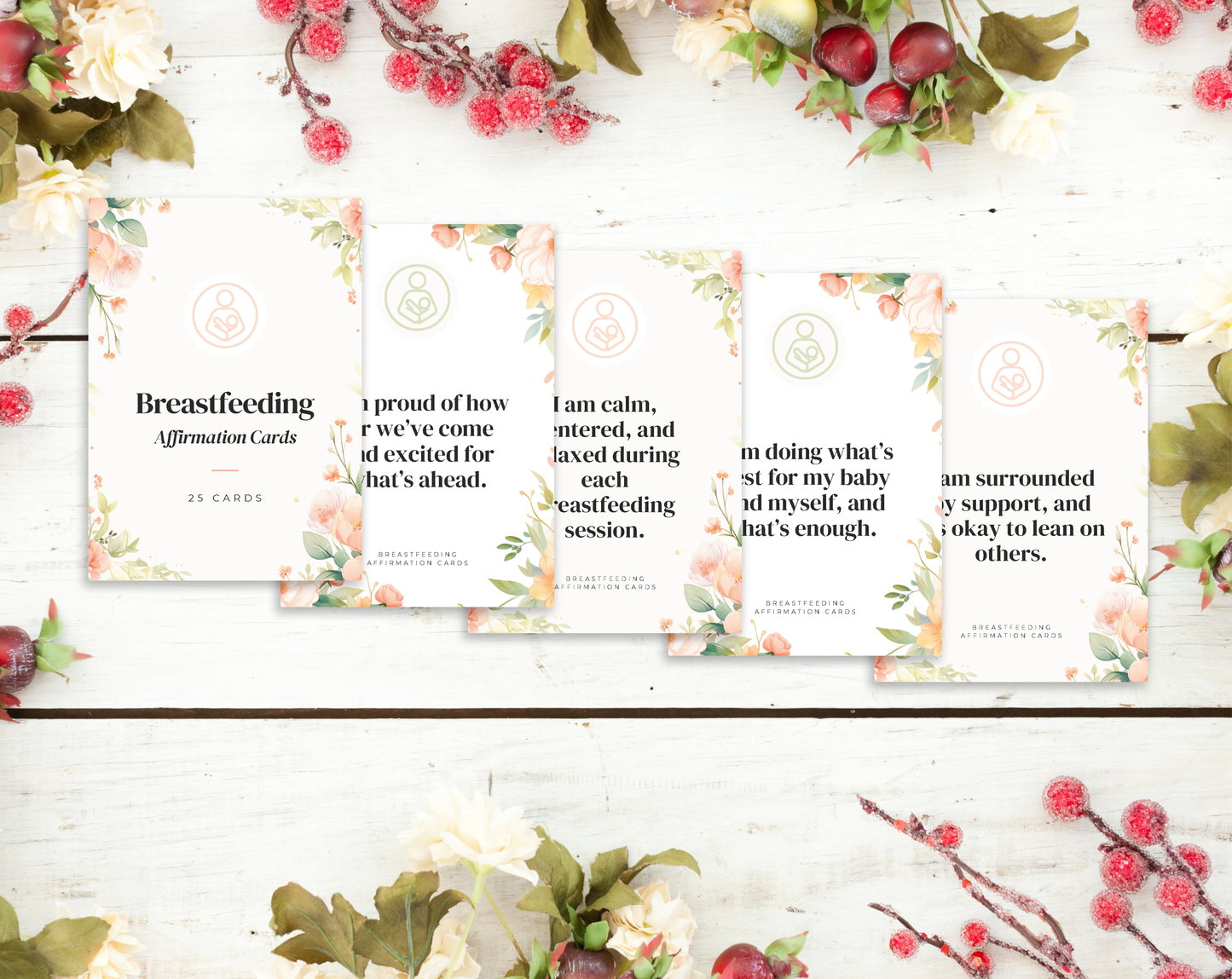 25 Breastfeeding Affirmation Cards