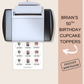 50th Birthday Cupcake Topper Man