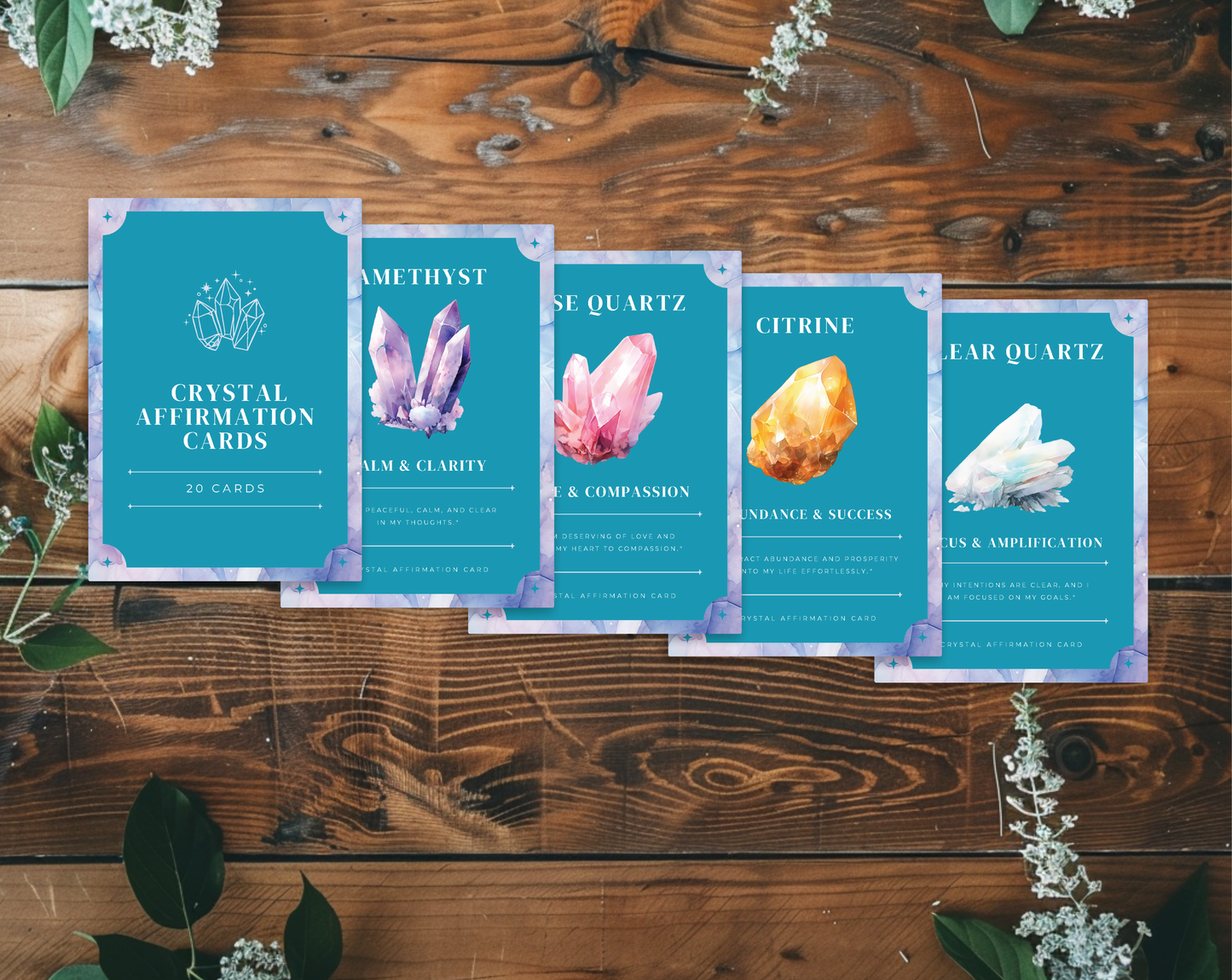 Crystal Affirmation Cards