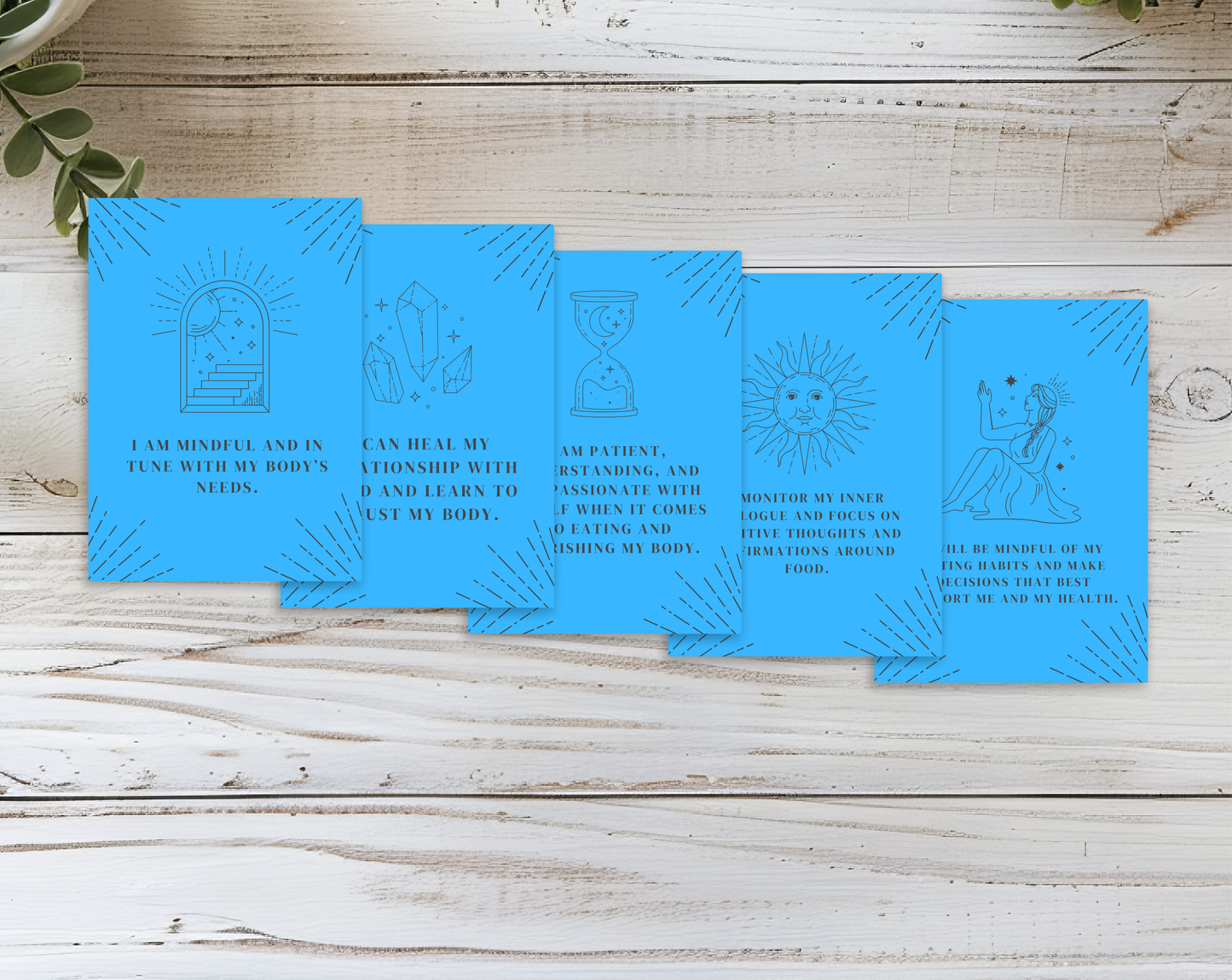 30 Mindful Eating Affirmation Cards