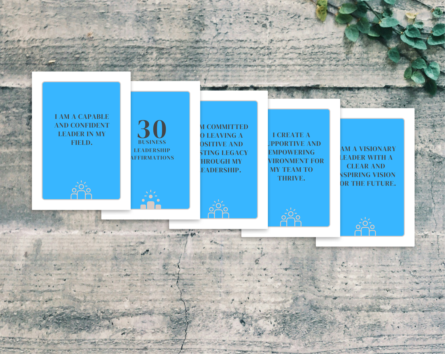 30 Business Leadership Affirmation Cards
