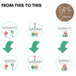 1st Birthday Cupcake Toppers Girl