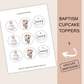 Baptism Cupcake Toppers