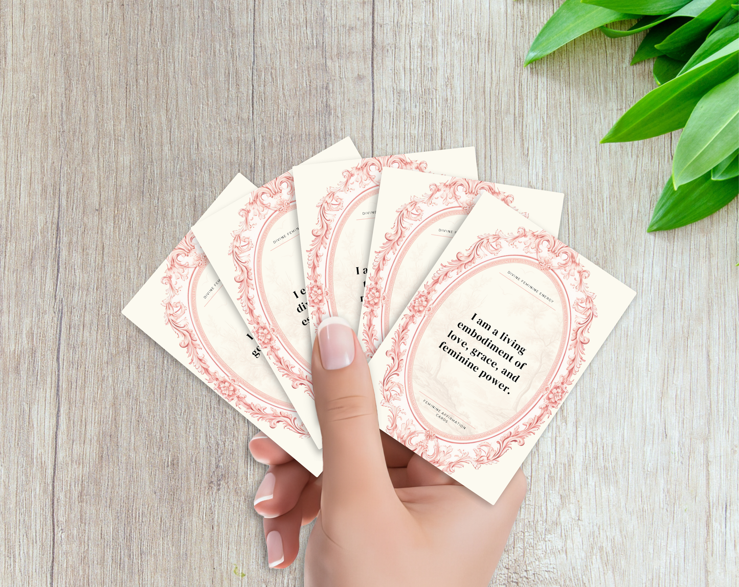 50 Feminine Affirmation Cards