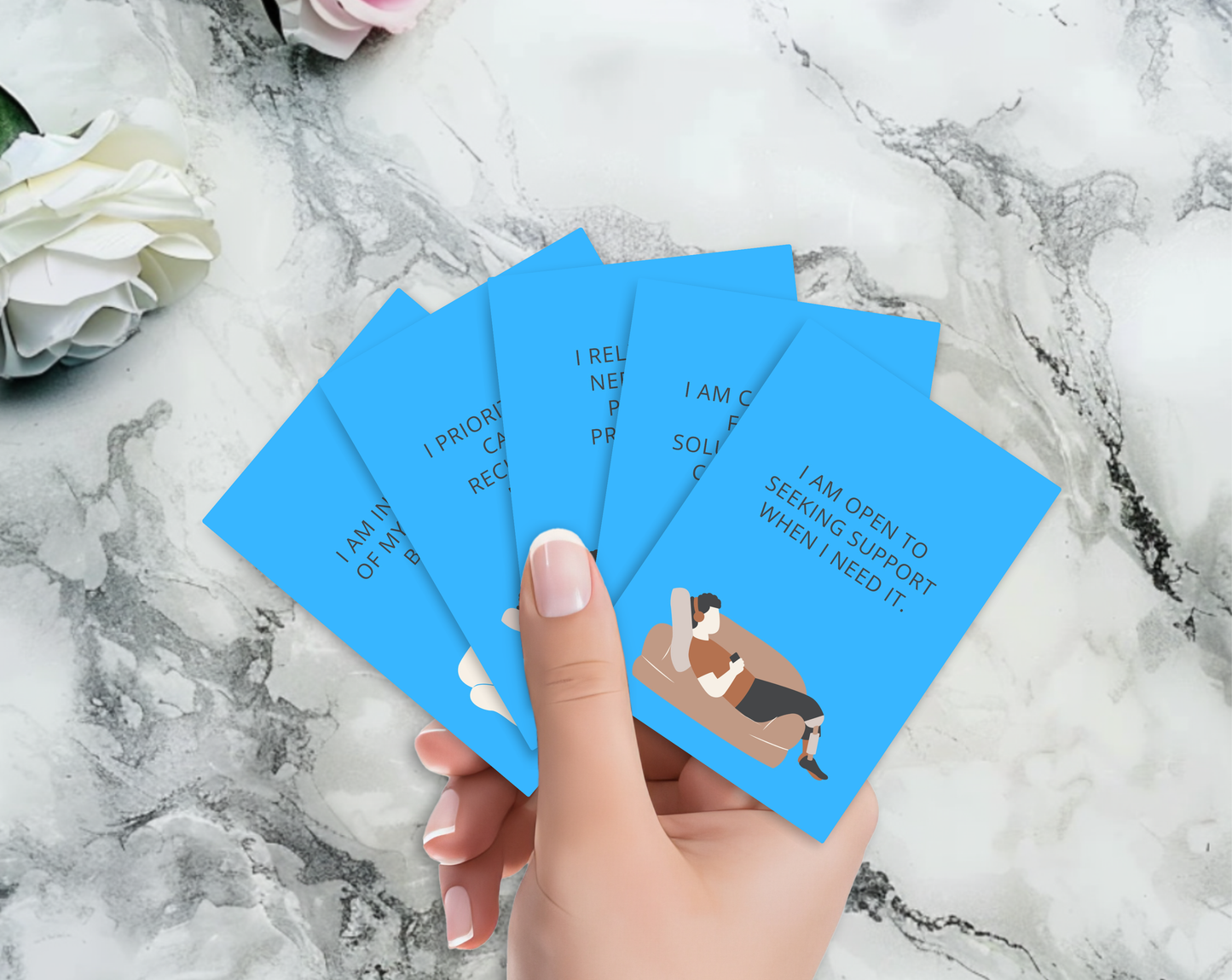 30 Business Burnout Affirmation Cards