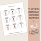 30th Birthday Cupcake Toppers Woman