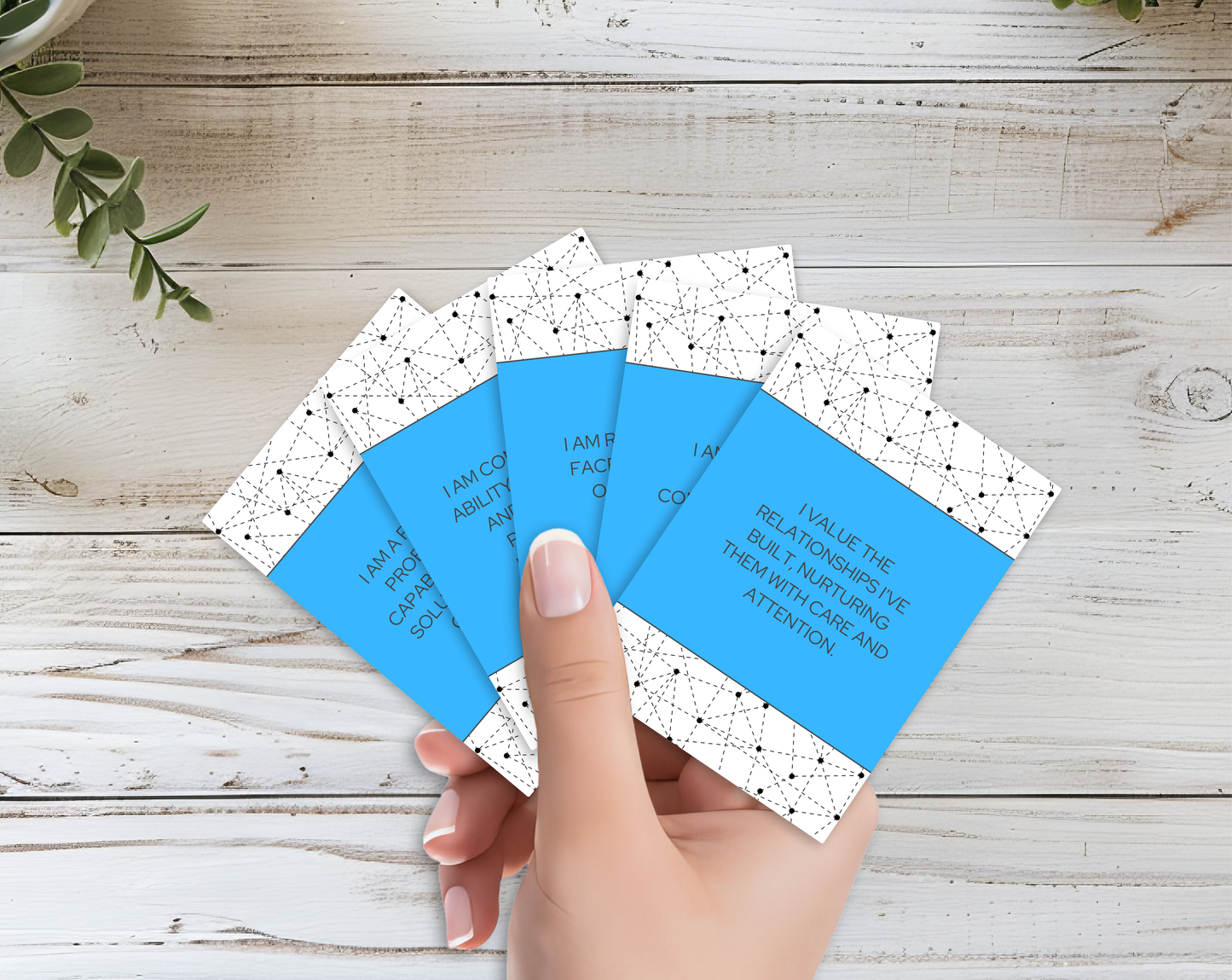 30 Networking Affirmation Cards