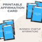 30 Business Startup Affirmation Cards