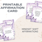 Mindset Shift Affirmation Cards