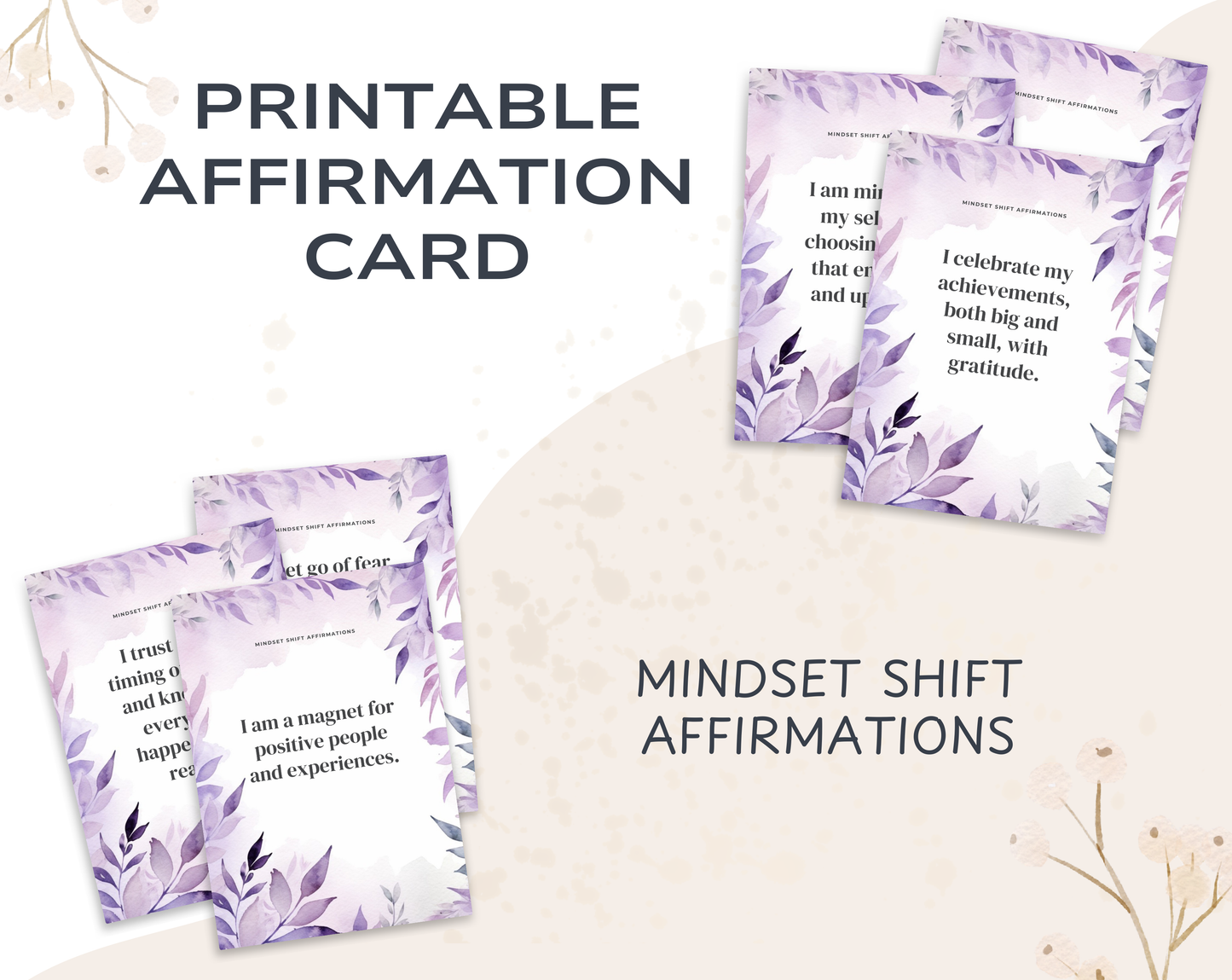 Mindset Shift Affirmation Cards