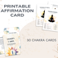 30 Chakra Affirmation Cards