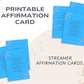 30 Streamer Affirmation Cards