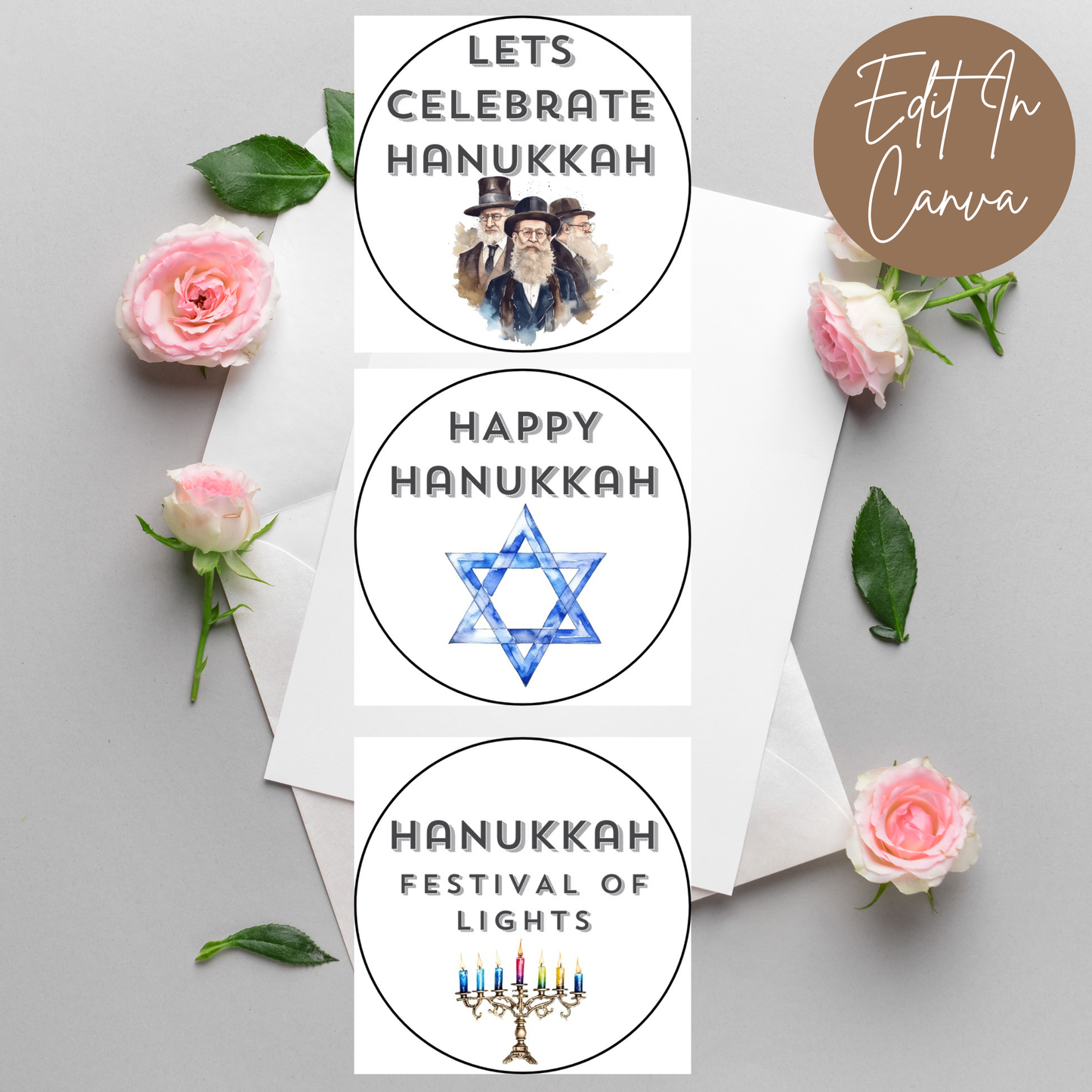 Hanukkah Cupcake Toppers