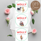 3rd Birthday Cupcake Toppers Girl