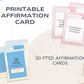 30 PTSD Affirmation Cards