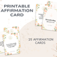 25 Breastfeeding Affirmation Cards