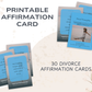 30 Divorce Affirmation Cards