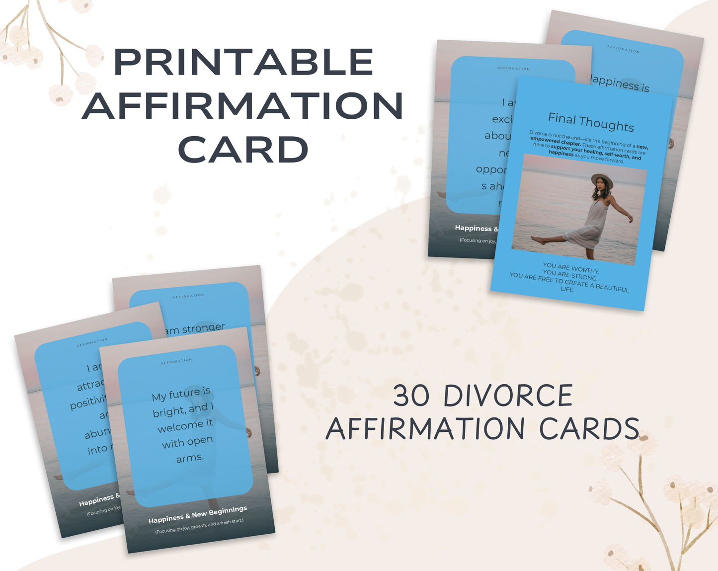 30 Divorce Affirmation Cards
