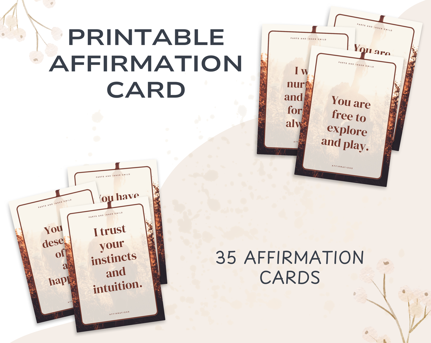 35 Parts and Inner Child Affirmation Cards