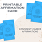 20 Confident Career Affirmation Cards
