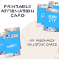 40 IVF Pregnancy Milestone Cards