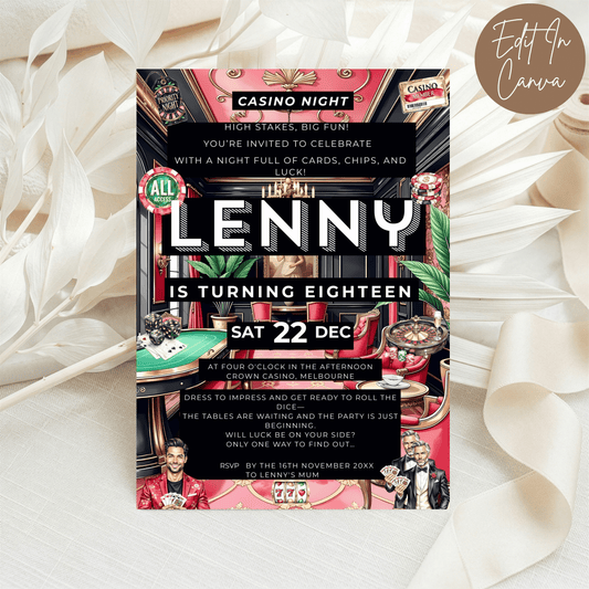 18th Birthday Invitation