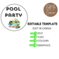 Pool Party Cupcake Topper