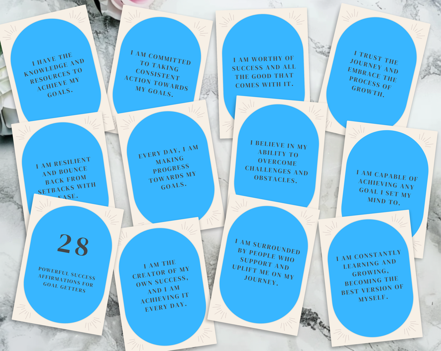 28 Goal Getter Affirmation Cards