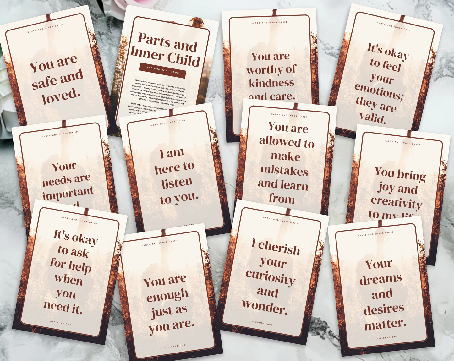 35 Parts and Inner Child Affirmation Cards