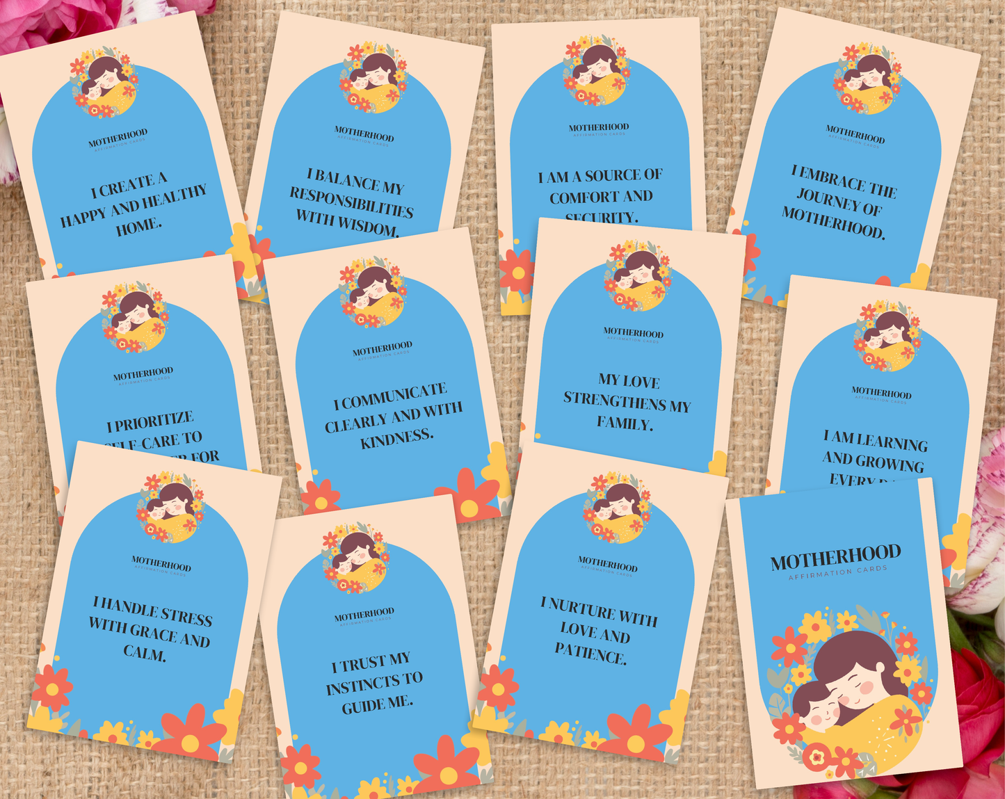 55 Motherhood Affirmation Cards