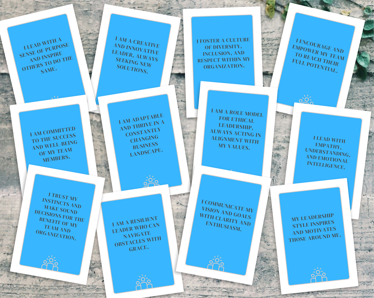 30 Business Leadership Affirmation Cards