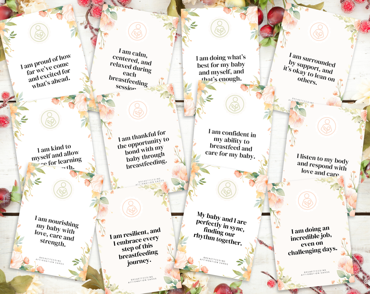 25 Breastfeeding Affirmation Cards