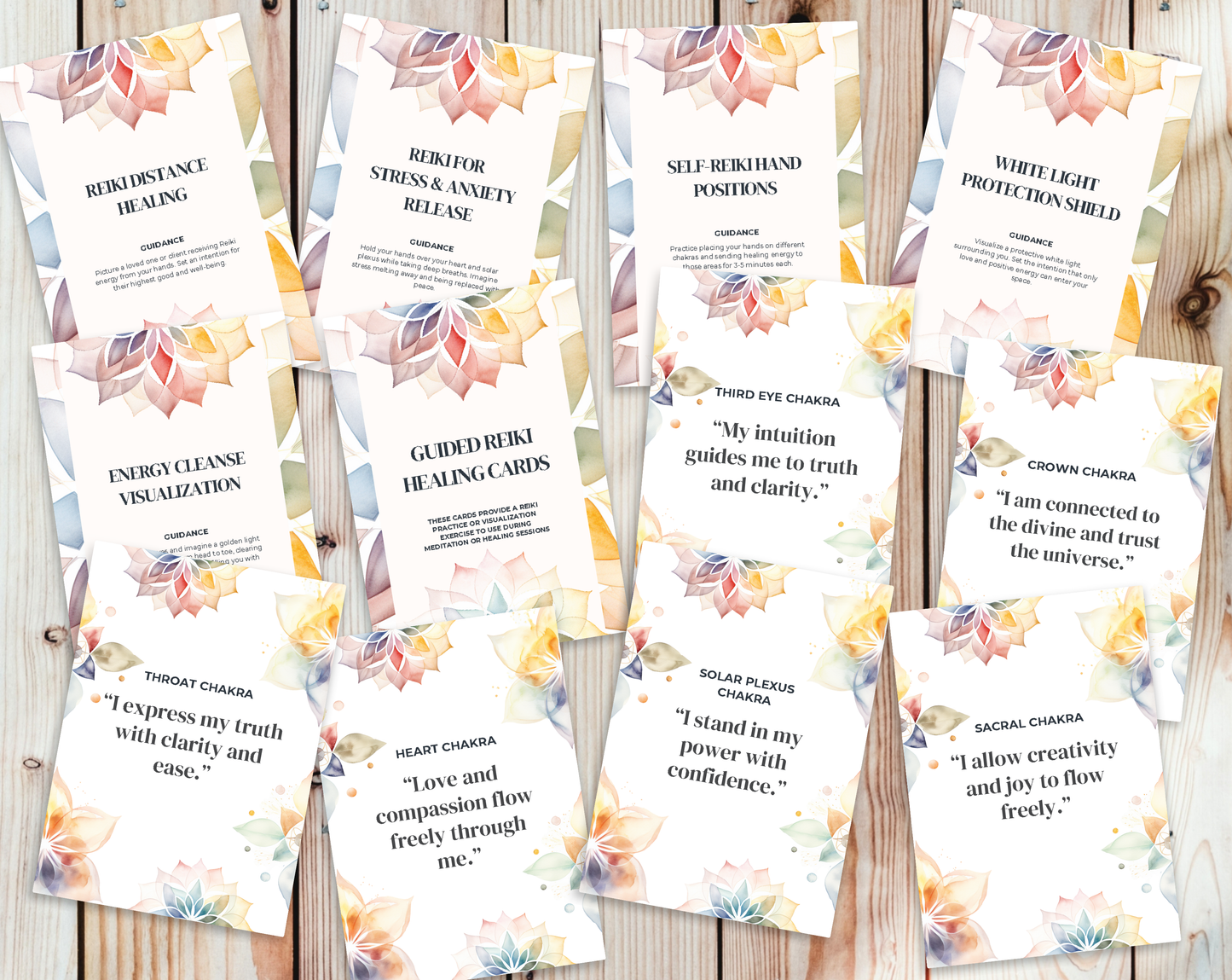 30 Chakra Affirmation Cards